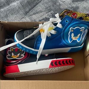 Kids High-Top Sneakers - Blue and Black